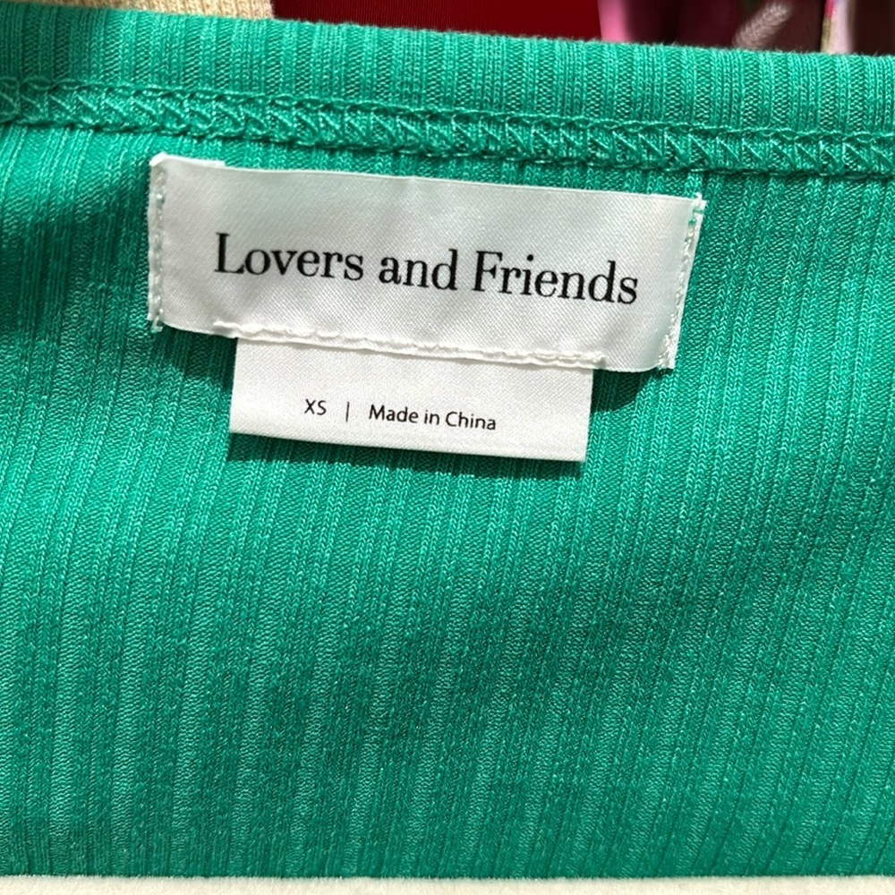 New Lovers + Friends Ludlow Wrap Top in Turquoise size XS - Picture 4 of 6